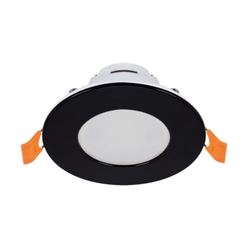 Ewa LED lampa wbudowywana IP54 7W 610lm CCT czarna04797 Ideus
