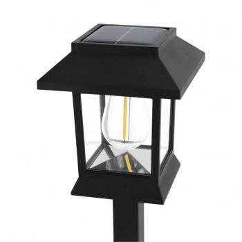 Park LED lampa stojąca IP44 solarna 0,04W 2lm 6500K czarna