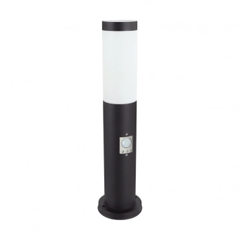 Tuber 45 PIR lampa stojąca z czujnikiem ruchu IP44 E27 czarna 04851 Ideus