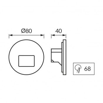 Wektor LED C 1,2W 50lm CCT biały