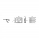 Heros PIR LED 7W 700lm 6500K czarny z czujnikiem ruchu