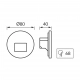 Wektor LED C 1,2W 50lm CCT czarny