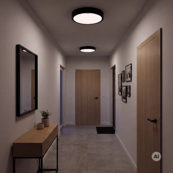 Andre C LED lampa wbudowywana 12W, 15W, 18W 1550lm, 1880lm, 2230lm CCT czarna