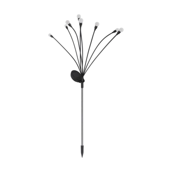 Ardo solar lampa LED 8x0,08W 4lm 2900K czarna 05037 Ideus