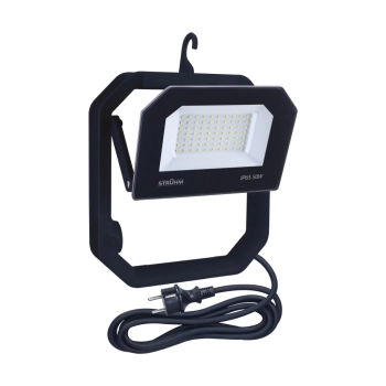 Aslan LED Black naświetlacz 50W 5000lm 5000K czarny przenośny 05097 Ideus