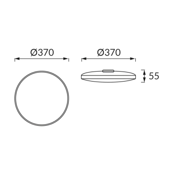 Dowbor C LED lampa sufitowa 24W 1840lm 4000K biała