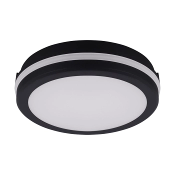 Hetman C LED lampa sufitowa 8W, 12W, 16W 760lm, 1160lm, 1480lm CCT czarna Amuled 05111 Ideus