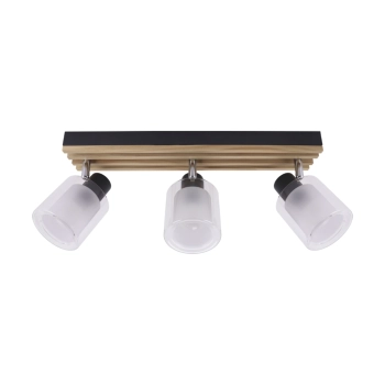 Lamel 3L lampa sufitowa 3xE14 czarna sosna 05090 Ideus