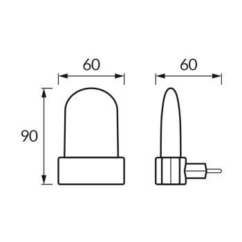 Mag LED 0,3W lampka wtykowa