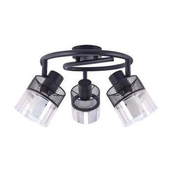 Montana 3G lampa sufitowa 3xE14 czarna 04957 Ideus