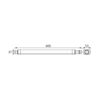 Nelson LED IP65 lampa sufitowa 15W 1750lm 4000K czarna