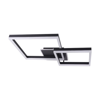 Nolan LED 3D lampa sufitowa 45W 2100lm 4100K czarna 04969 Ideus