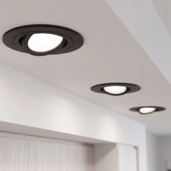 Roto C lampa wbudowywana 1xGU10 czarna