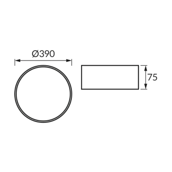 Symbol C lampa sufitowa 3xE27 biała
