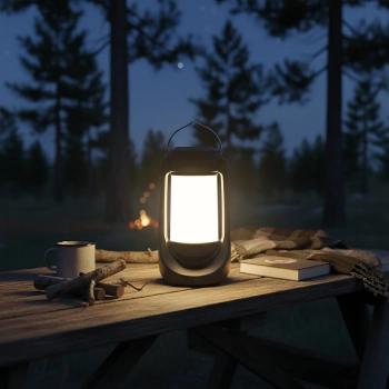 Termo LED lampka stołowa IP42 2,5W 130lm CCT czarna