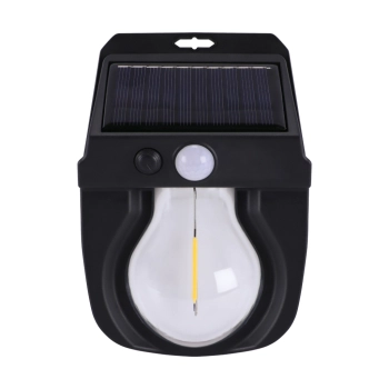 Tora PIR kinkiet LED 1W 80lm 2700K czarny z czujnikiem ruchu 04916 Ideus