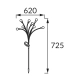 Ardo solar lampa LED 8x0,08W 4lm 2900K czarna