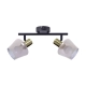 Ayra 2I lampa sufitowa 2xE14 czarna złota 04959 Ideus
