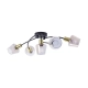 Ayra 5G lampa sufitowa 5xE14 czarna złota 04961 Ideus