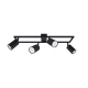 Hubert 4L lampa sufitowa 4xGU10 czarna 04965 Ideus