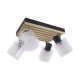 Lamel 4D lampa sufitowa 4xE14 czarna sosna 05091 Ideus