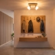 Lamel 4D lampa sufitowa 4xE14 czarna sosna