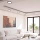 Lira C LED lampa wbudowywana 12W, 15W, 18W 1530lm, 1830lm, 2150lm CCT czarna