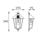 Lord solar kinkiet LED 0,1W 6lm 3000K czarny
