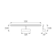 Marta kinkiet LED IP44 12W 850lm 4000K chrom