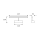 Marta kinkiet LED IP44 8W 570lm CCT czarny