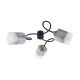 Paksa 3G lampa sufitowa 3xE27 czarna złota 04973 Ideus