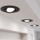 Roto C lampa wbudowywana 1xGU10 czarna