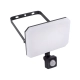 Tafla LED PIR Black naświetlacz 30W 2480lm 4000K czarny Amuled 05105 Ideus