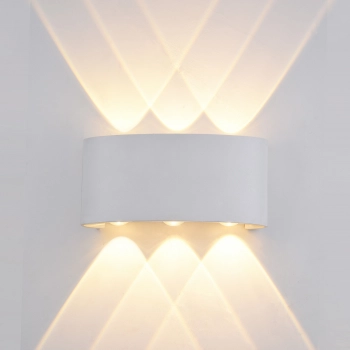 Ortelo lampa ścienna, kinkiet LED 6W IP54 OWL-451-3-WH Italux