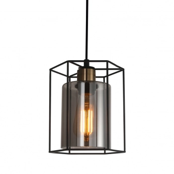 Kalula lampa wisząca E27 PND-78901-1-BK+SG