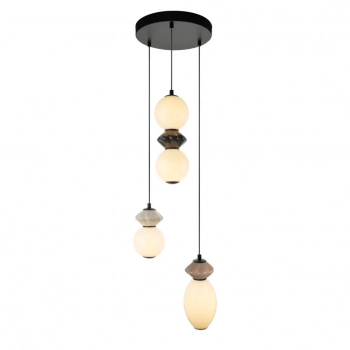 Balos lampa wisząca LED 19W 1400lm 3000K PND-94921-4R-BK Italux