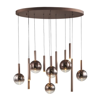 Camino lampa wisząca LED 60W 2469lm 3000K PND-24038-12B-COPP Italux