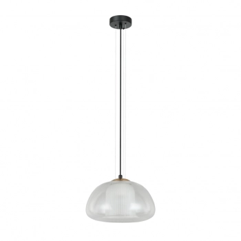 Feder lampa wisząca 1xE27 PND-61001A-BK Italux