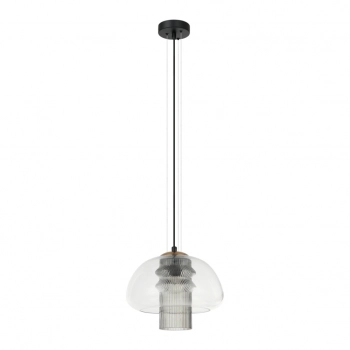 Feder lampa wisząca 1xE27 PND-61001C-BK Italux