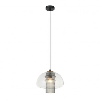 Feder lampa wisząca 1xE27 PND-61001C-BK Italux