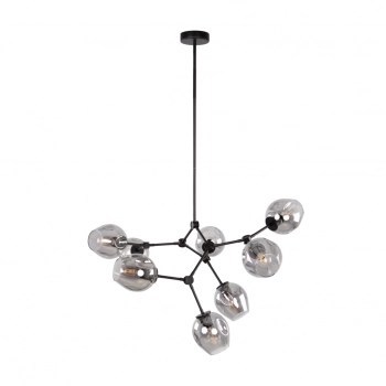 Ferral lampa wisząca 8xE27 PND-75075-8-BK-SG Italux