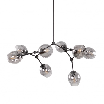 Ferral lampa wisząca 8xE27 PND-75075-8-BK-SG Italux