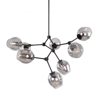 Ferral lampa wisząca 8xE27 PND-75075-8-BK-SG Italux