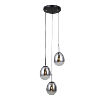 Meolo lampa wisząca 3xE14 PND-40825-3-BK Italux