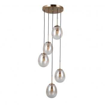 Meolo lampa wisząca 5xE14 PND-40825-5-GD Italux