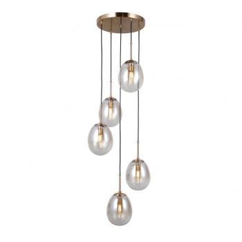 Meolo lampa wisząca 5xE14 PND-40825-5-GD Italux