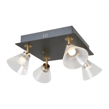 Orella lampa sufitowa LED 16W 788lm 3000K WL-34393-4S-BK-HBR Italux