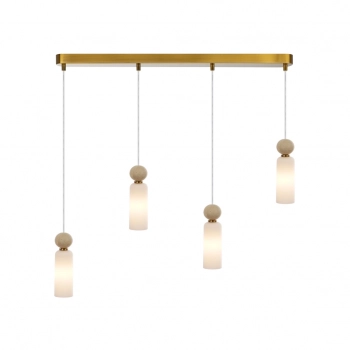 Santos lampa wisząca 4xEG9 PND-95331-4-BRSS