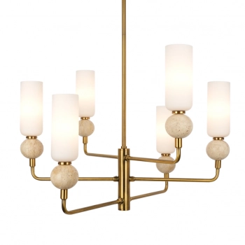 Santos lampa wisząca 6xEG9 PND-95331-6-BRSS Italux