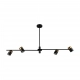 Elice lampa wisząca 4xGU10 PND-58892-4-BK-BRO Italux
